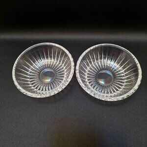 Vintage Val St. Lambert 5" Fruit Bowls in The Balmoral Pattern